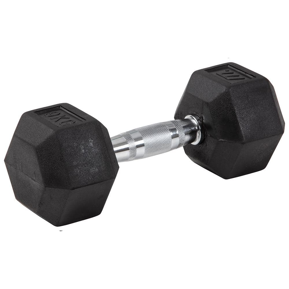 Master x Kraftmark Gummi/Krom Hex Hantel, Hex hantler