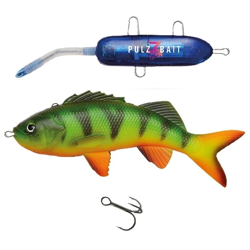 Pulz Bait Starter Kit Perch 15cm - Firetiger + Charger Pack