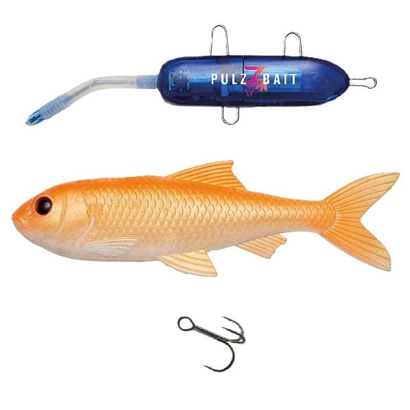Pulz Bait Starter Kit Roach 15cm - Gold Fish + Charger Pack