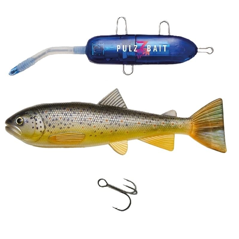 Pulz Bait Starter Kit Trout 15cm - Brown Trout + Charger Pack