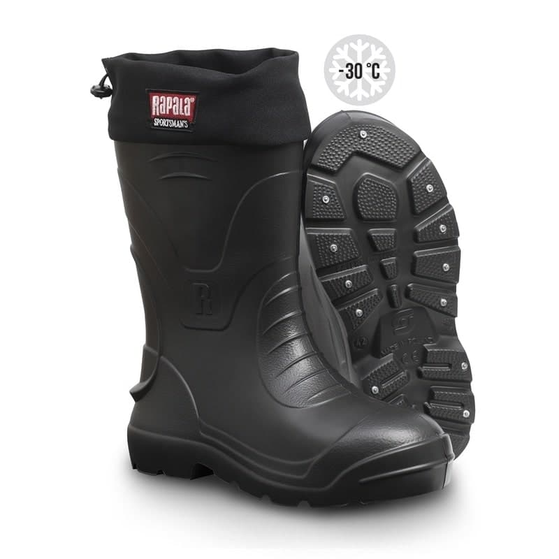 Rapala Sportsman Spiked Ice Fishing Boots Short Size 45 (-30°C)