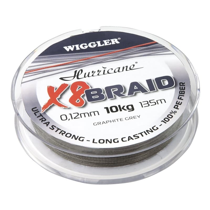 Hurricane X8 Braid Graphite Grey 0,14mm 11,8kg 135m