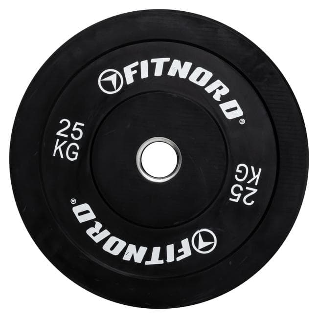 FitNord Bumper Black Vektskive 25 kg