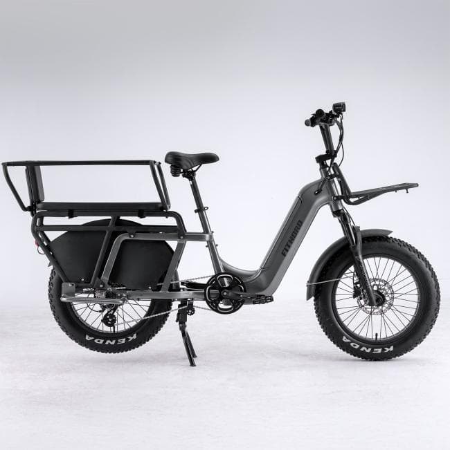 FitNord Cargo 350 Longtail Elsykkel, grå